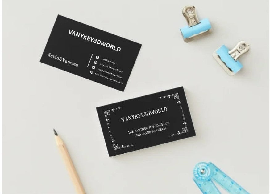 Visitenkarte aus Metall