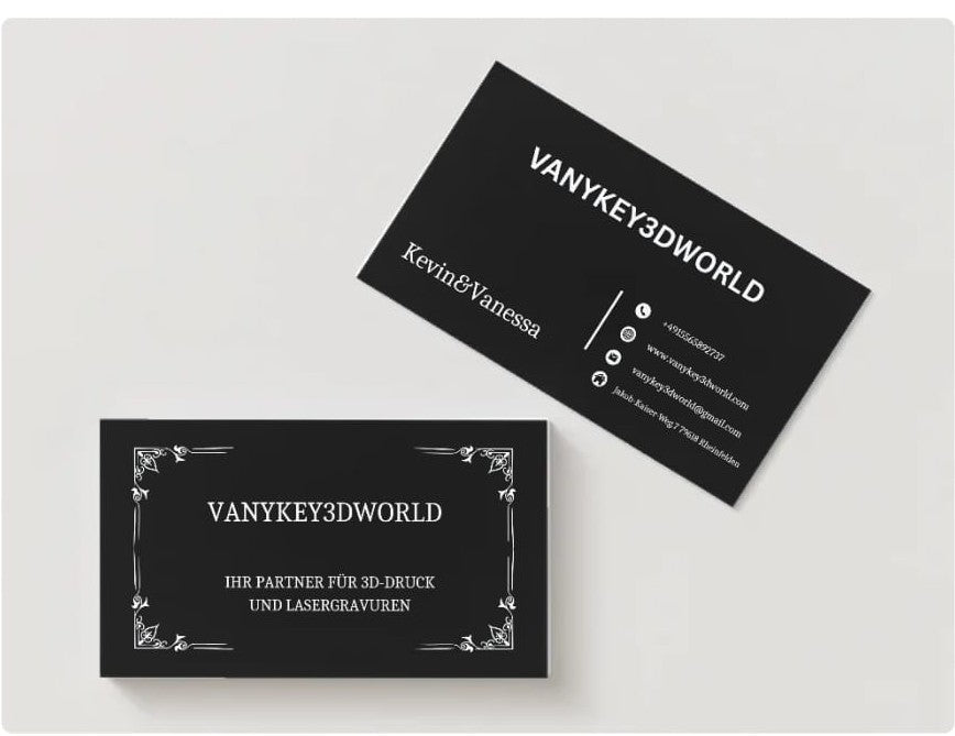 Visitenkarte aus Metall