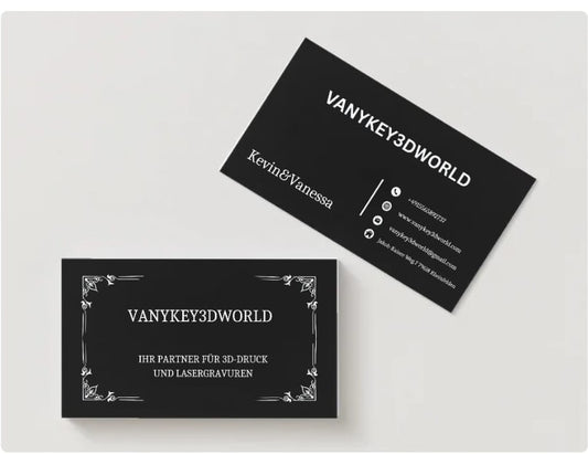 Visitenkarte aus Metall
